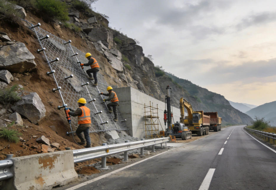 南沙公路道路护坡